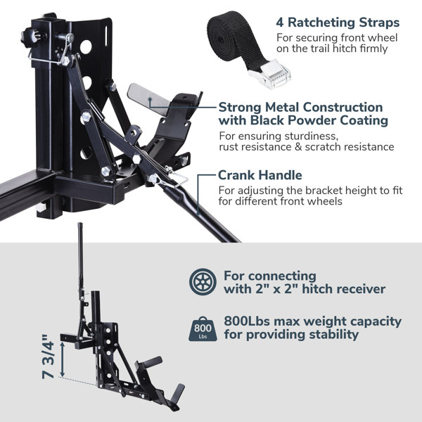 Yescom 800Lb Motorcycle Trailer Hitch 2